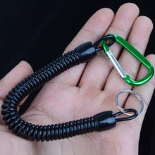 Load image into Gallery viewer, Retractable Spring Elastic Rope Keychain