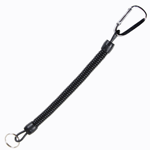 Retractable Spring Elastic Rope Keychain