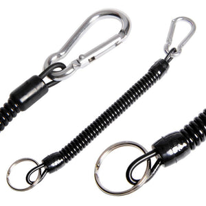 Retractable Spring Elastic Rope Keychain