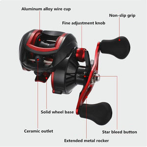 Metal Baitcasting Fishing Reel