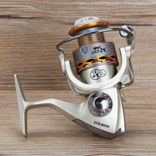 Load image into Gallery viewer, Wooden Handshake Spinning Fishing Reel